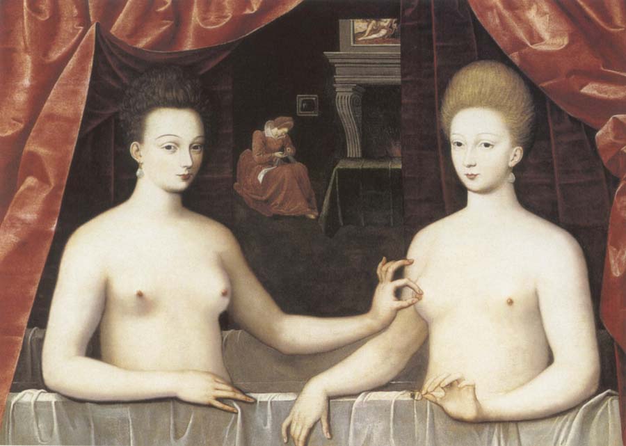 Gabrielle d-Estree and the Duchesse de Villars